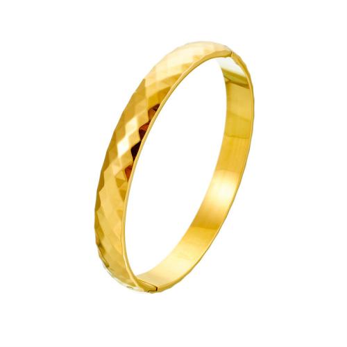 Stainless Steel Bangle, 304 Stainless Steel, plated, fashion jewelry & different size for choice & for woman, more colors for choice, Inner diameter :60mm, Sold By PC