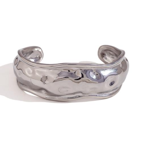 304 Stainless Steel Cuff Bangle, Vacuum Ion Plating, fashion jewelry & for woman, more colors for choice, Sold By PC