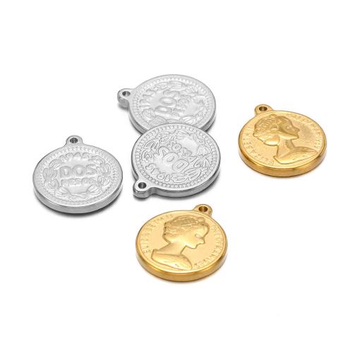 Ювелирные подвески из нержавеющей стали, Нержавеющая сталь 304, плакирован золотом, DIY, Много цветов для выбора, 5ПК/сумка, продается сумка