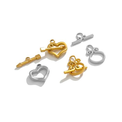 Stainless Steel Toggle Clasp, 304 Stainless Steel, gold color plated, DIY, more colors for choice, 4Sets/Bag, Sold By Bag