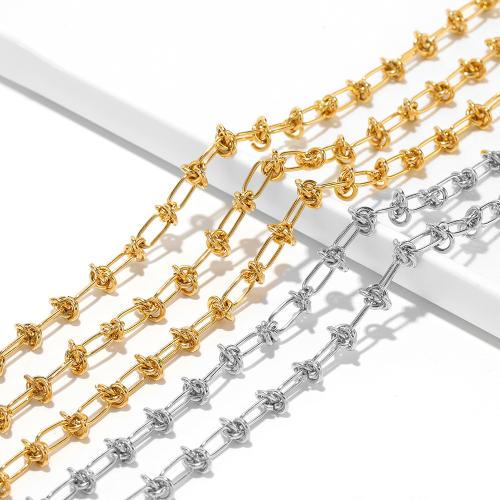 Acero inoxidable joyería de la cadena, acero inoxidable 304, chapado en color dorado, Bricolaje, más colores para la opción, Vendido por m