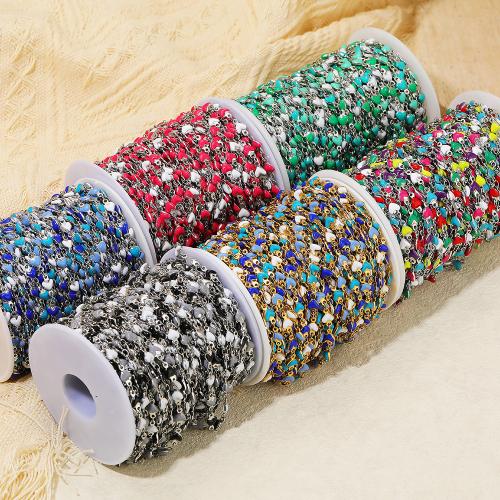 Stainless Steel Jewelry Chain, 304 Stainless Steel, gold color plated, DIY & enamel, more colors for choice, Sold By m