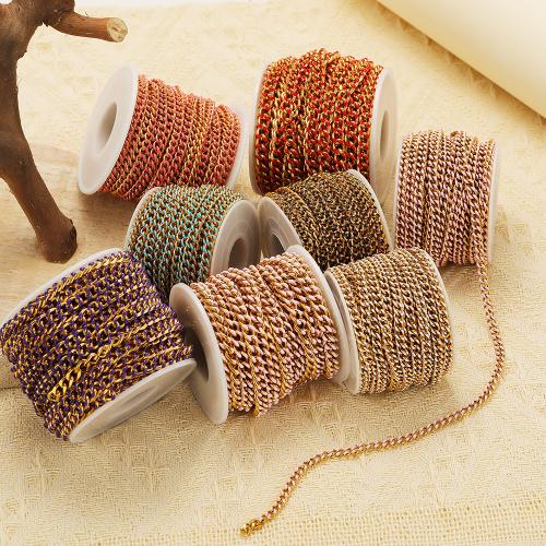 Stainless Steel Jewelry Chain, 304 Stainless Steel, gold color plated, DIY & enamel, more colors for choice, Sold By m