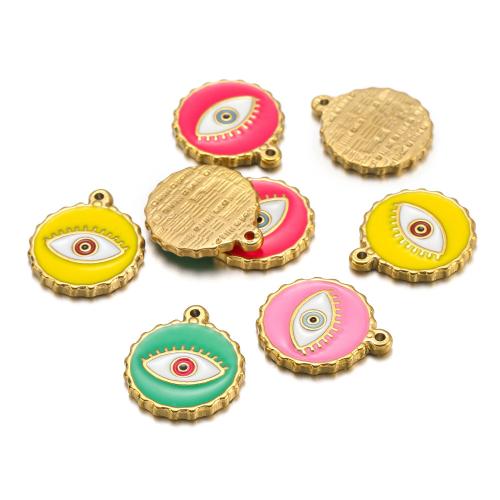 Acier inoxydable 304 Pendentif, Placage de couleur d'or, DIY & émail, plus de couleurs à choisir, 4PC/sac, Vendu par sac