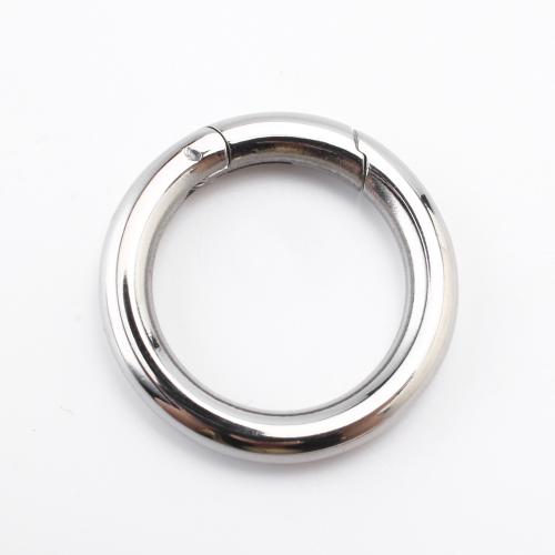 304 Stainless Steel Snap Clasp, DIY, original color, 26x26x4mm, Sold By PC