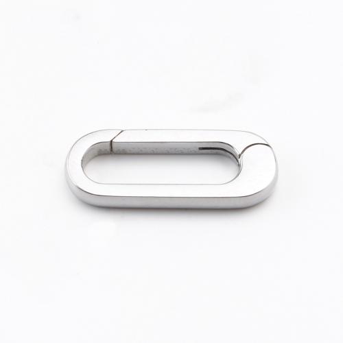 304 Stainless Steel Snap Clasp, DIY, original color, 18x7x2mm, Sold By PC