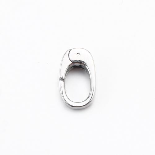 304 Stainless Steel Snap Clasp, DIY, original color, 12.50x7.50x3mm, Sold By PC