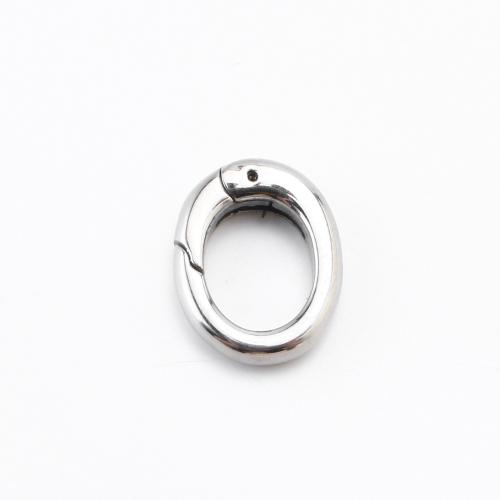 304 Stainless Steel Snap Clasp, DIY, original color, 13x10x3mm, Sold By PC