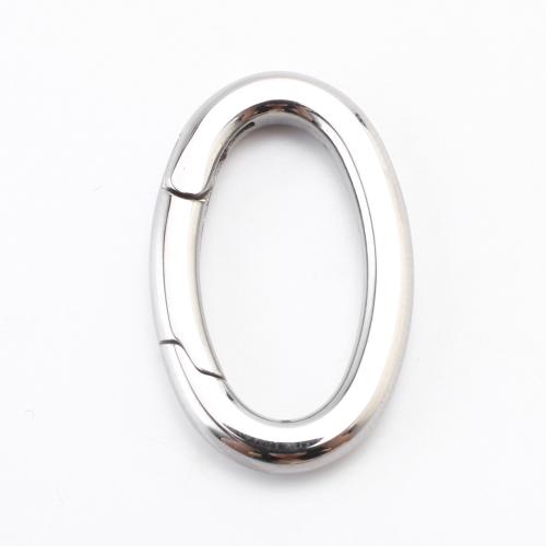 304 Stainless Steel Snap Clasp, DIY, original color, 23x14x3mm, Sold By PC