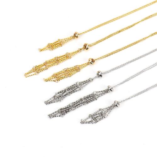 Edelstahl Schmuck Halskette, 304 Edelstahl, handgemacht, DIY & verschiedene Größen vorhanden, keine, verkauft von PC