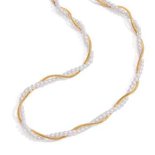 Наборы ювелирных украшений из нержавеющей стали, Нержавеющая сталь 304, с Пластиковая жемчужина, Другое покрытие, ювелирные изделия моды & разные стили для выбора & Женский, продается PC