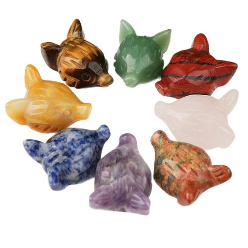 Gemstone Decoration, polished, different materials for choice, Sold By PC