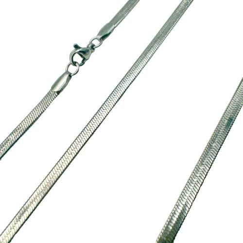 Stainless Steel Chain Necklace, 304 Stainless Steel, electrolyzation, fashion jewelry & Unisex & different size for choice, more colors for choice, Sold By PC