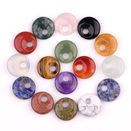 Gemstone Pendants Jewelry, Round, polished, DIY & different materials for choice, Sold By PC