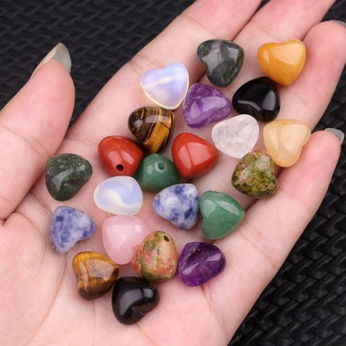 Gemstone Jewelry Beads, Heart, polished, DIY & different materials for choice, Sold By PC