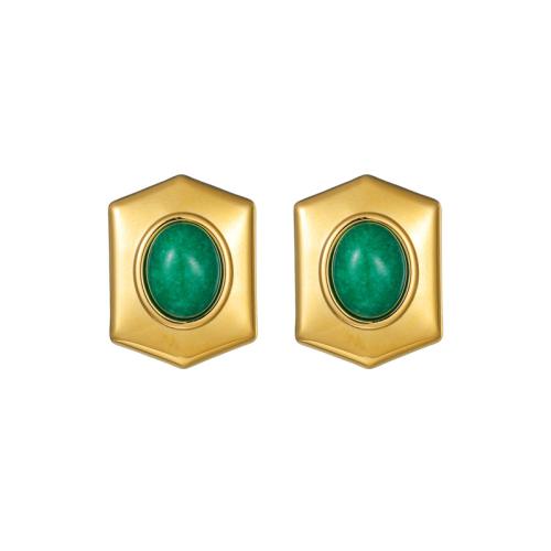 Fashion Stainless Steel Jewelry Sets, 304 Stainless Steel, with Resin, with 5cm extender chain, 18K gold plated, fashion jewelry & different styles for choice & for woman, Length:45 cm, Sold By PC