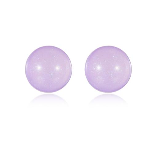 Resin Earring, 304 Stainless Steel, with Resin, plated, fashion jewelry & for woman, golden, Sold By Pair