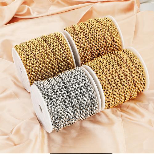 Stainless Steel Rolo Chain, 304 Stainless Steel, gold color plated, DIY, more colors for choice, Sold By m