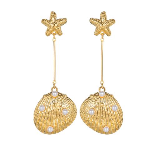 Stainless Steel Drop Earring, 304 Stainless Steel, with Plastic Pearl, plated, fashion jewelry & for woman, more colors for choice, Sold By Pair