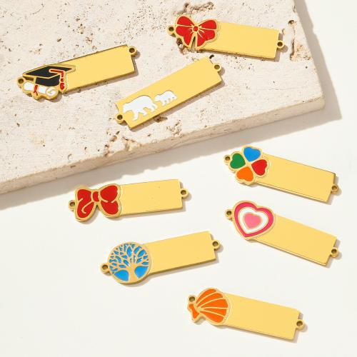 Stainless Steel Connector, 304 Stainless Steel, plated, DIY & enamel, more colors for choice, 3PCs/Bag, Sold By Bag