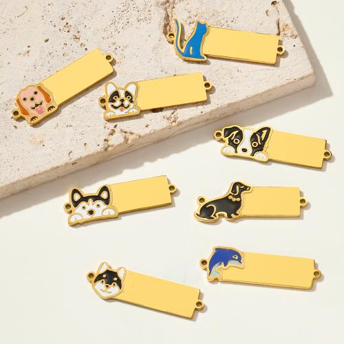 Stainless Steel Connector, 304 Stainless Steel, plated, DIY & enamel, more colors for choice, 3PCs/Bag, Sold By Bag