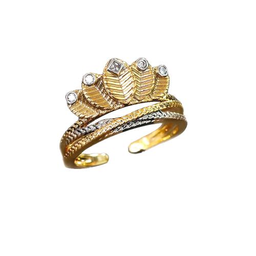 Cubic Zirconia Micro Pave Brass Ring, plated, fashion jewelry & micro pave cubic zirconia & for woman, Inner diameter: 7cm, Sold By PC