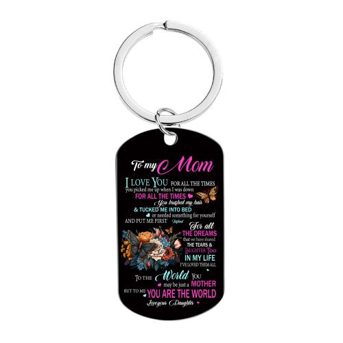 Bag Purse Charms Keyrings Keychains, 304 Stainless Steel, printing, different styles for choice & for woman, 30x80mm, Sold By PC