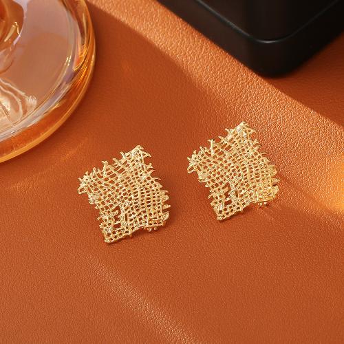 Brass Stud Earring, real gold plated, fashion jewelry & for woman & hollow, Sold By Pair