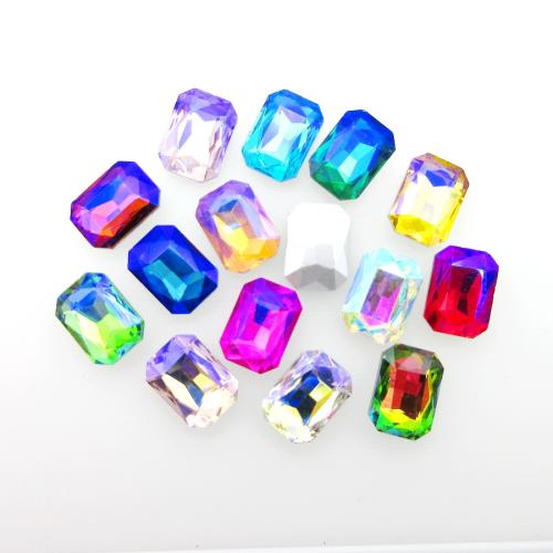 Mobile Phone DIY Decoration, Glass Rhinestone, gold color plated, more colors for choice, 4-25mm, 50PCs/Bag, Sold By Bag