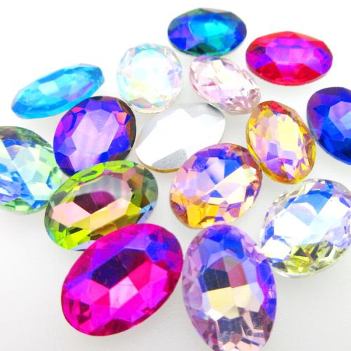 Mobile Phone DIY Decoration, Glass Rhinestone, gold color plated, more colors for choice, 4-25mm, 100PCs/Bag, Sold By Bag