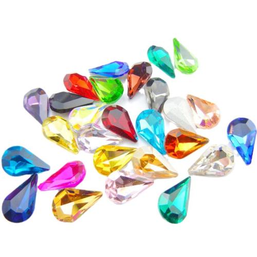 Mobile Phone DIY Decoration, Glass Rhinestone, more colors for choice, 6-13mm, 100PCs/Bag, Sold By Bag