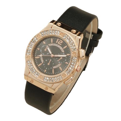 Women Wrist Watch, Alloy, with Glass & 304 Stainless Steel, plated, fashion jewelry & for woman & with rhinestone, more colors for choice, Length:24 cm, Sold By PC