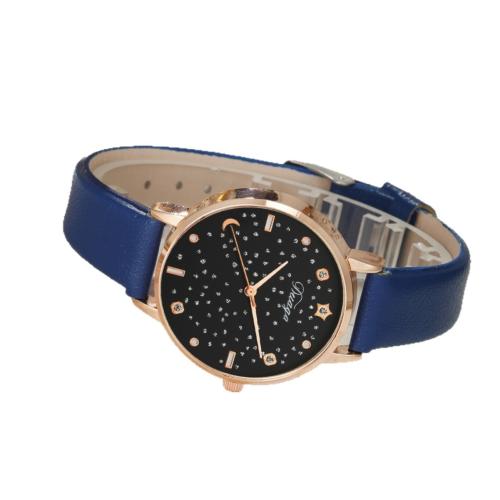 Women Wrist Watch, Alloy, with Faux Leather & Glass & 304 Stainless Steel, plated, fashion jewelry & for woman, more colors for choice, Length:24 cm, Sold By PC