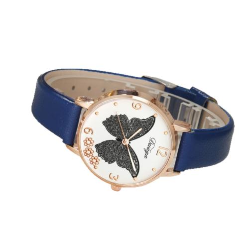 Women Wrist Watch, Alloy, with Faux Leather & Glass & 304 Stainless Steel, plated, fashion jewelry & for woman, more colors for choice, Length:24 cm, Sold By PC