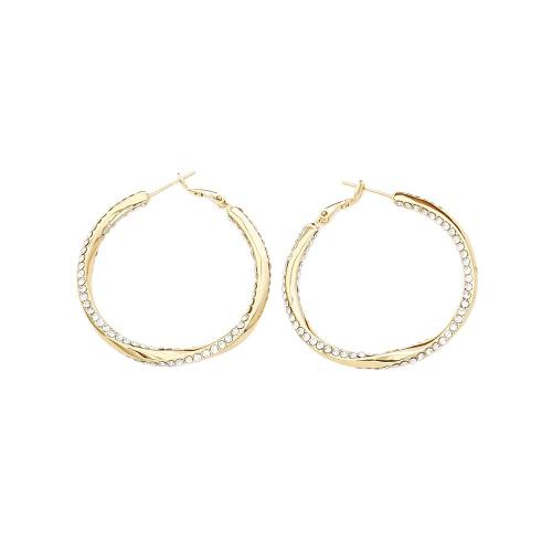 Brass Leverback Earring, plated, fashion jewelry & for woman & with rhinestone, more colors for choice, Sold By Pair