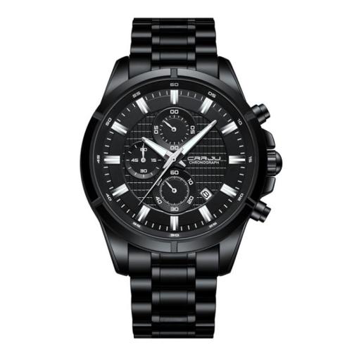 Tibetan Style Watch Bracelet, with Glass & 304 Stainless Steel, Round, plated, Life water resistant & with single calendar & for man & luminated, more colors for choice, 240x22mm, Sold By PC