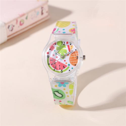 Fashion Children Watch, Alloy, with Plastic & Glass & 304 Stainless Steel, plated, fashion jewelry & for children, more colors for choice, Sold By PC