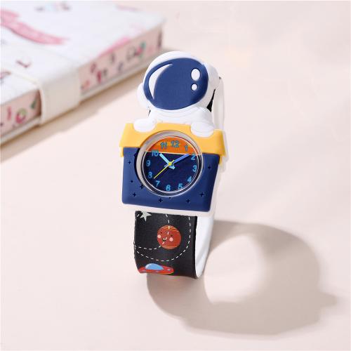 Fashion Children Watch, Alloy, with Plastic & Glass & 304 Stainless Steel, plated, fashion jewelry & for children, more colors for choice, Sold By PC