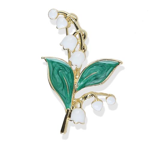 Enamel Brooch, Tibetan Style, Tulip, plated, fashion jewelry & for woman, Sold By PC