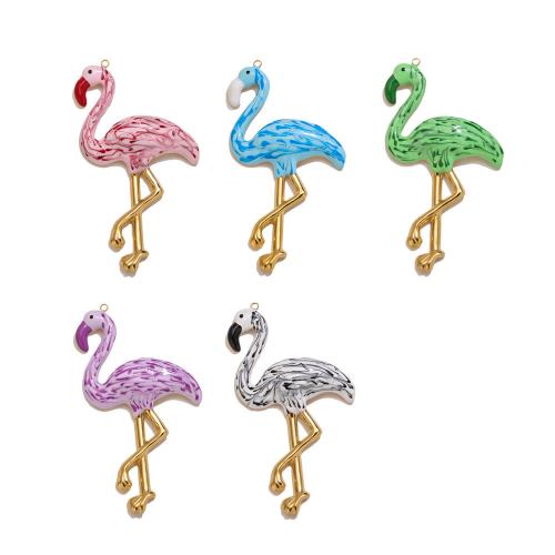 Stainless Steel Animal Pendants, 304 Stainless Steel, gold color plated, DIY & enamel, more colors for choice, Sold By PC
