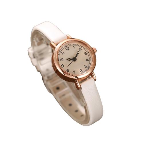 Women Wrist Watch, Alloy, with Faux Leather & Glass & 304 Stainless Steel, plated, fashion jewelry & for woman, more colors for choice, Length:20.5 cm, Sold By PC