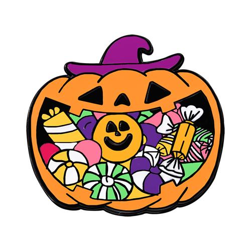 Tibetan Style Brooch, plated, Halloween Design & Unisex & different styles for choice & enamel, Sold By PC