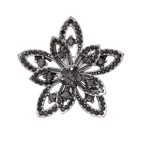 Rhinestone Brooch, Tibetan Style, with Cats Eye, Unisex & different styles for choice & with rhinestone, Sold By PC