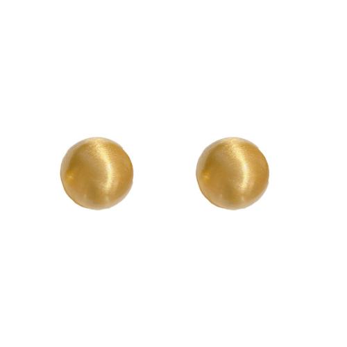 Brass Stud Earring, plated, fashion jewelry & brushed & for woman, more colors for choice, 18x18mm, Sold By Pair