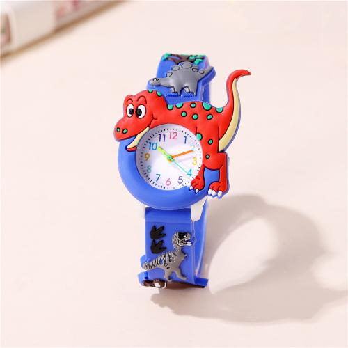 Fashion Children Watch, Plastic, with Glass & 304 Stainless Steel, plated, fashion jewelry & for children, more colors for choice, Sold By PC