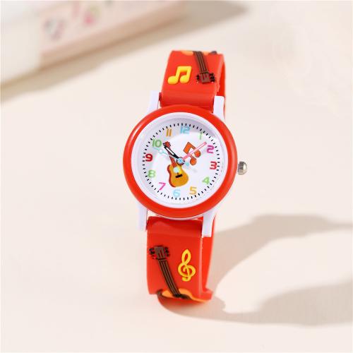 Fashion Children Watch, Plastic, with 304 Stainless Steel, plated, fashion jewelry & for children, more colors for choice, Sold By PC