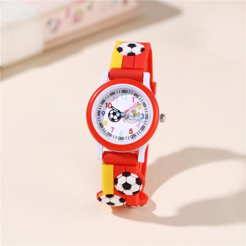 Fashion Children Watch, Plastic, with 304 Stainless Steel, plated, fashion jewelry & for children, more colors for choice, Sold By PC