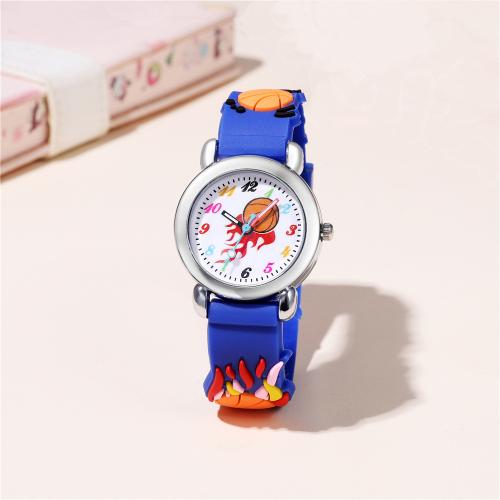 Fashion Children Watch, Plastic, with 304 Stainless Steel, plated, fashion jewelry & for children, more colors for choice, Sold By PC