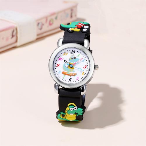 Fashion Children Watch, Plastic, with 304 Stainless Steel, plated, fashion jewelry & for children, more colors for choice, Sold By PC