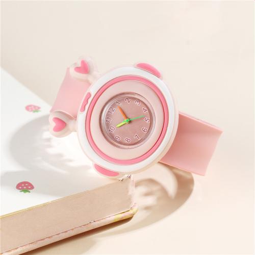 Fashion Children Watch, Alloy, with Plastic & Glass & 304 Stainless Steel, plated, fashion jewelry & for children, more colors for choice, Sold By PC